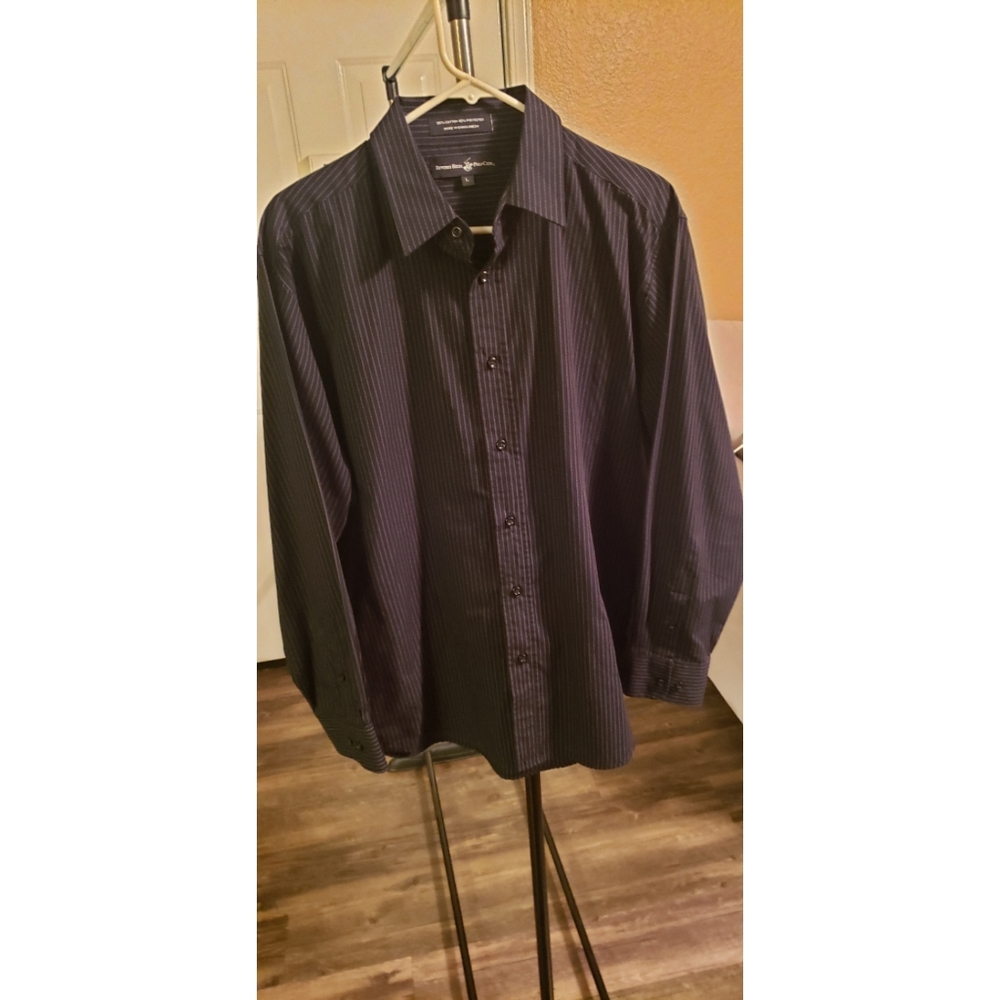 Men Long Sleeve Button Up Shirt